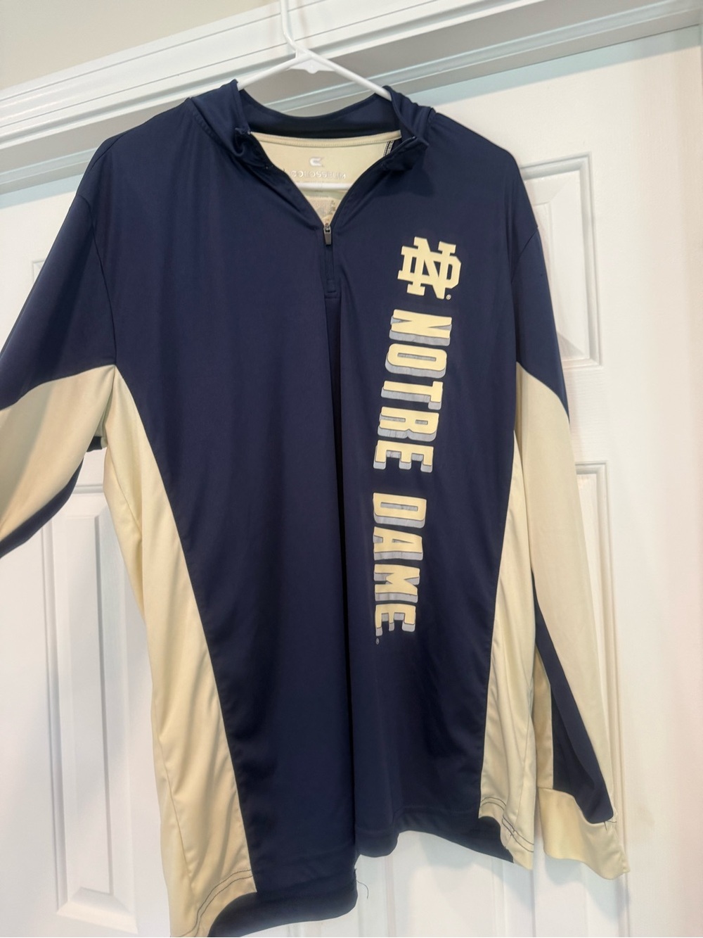 Notre Dame half zip